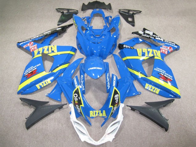2009-2016 Blue Yellow Rizla Q8 Oils Suzuki GSXR 1000 Motorcycle Fairings Australia