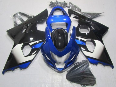 2004-2005 Blue White Black Suzuki GSXR 600 Motorcycle Fairings Australia