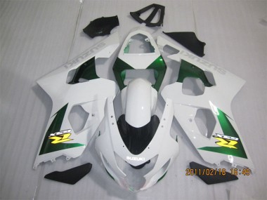2004-2005 White Green Yellow Black Suzuki GSXR 600 Motorcycle Fairings Australia