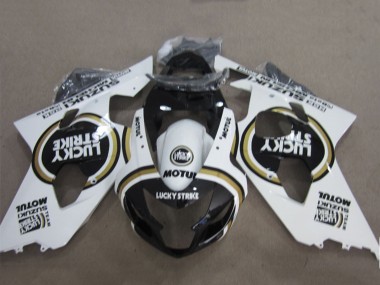 2004-2005 White Black Lucky Strike Motul Suzuki GSXR 600 Motorcycle Fairings Australia