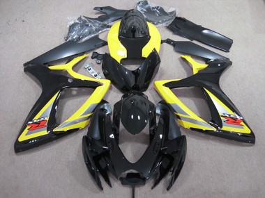 2006-2007 Yellow Grey Black Suzuki GSXR 600 Motorcycle Fairings Australia