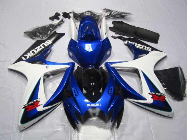 2006-2007 White Blue Glossy Black Red Suzuki GSXR 600 Motorcycle Fairings Australia