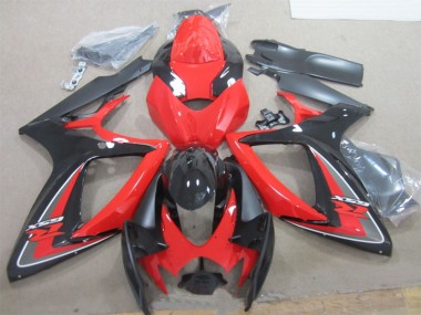 2006-2007 Red Black Suzuki GSXR 600 Motorcycle Fairings Australia
