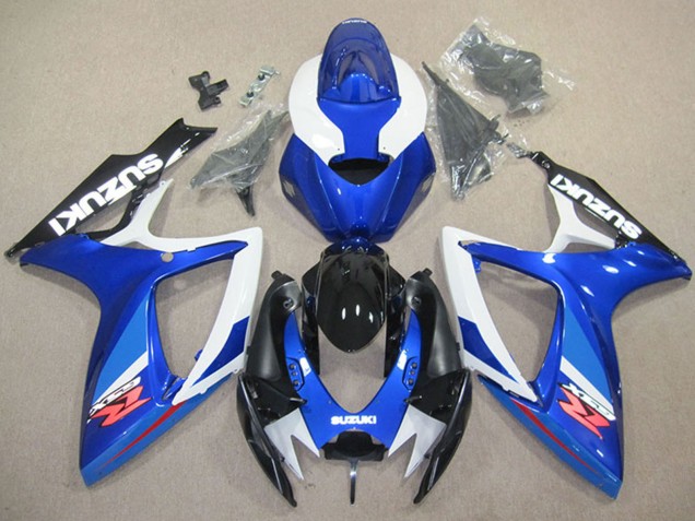2006-2007 White Blue Glossy Black Red Suzuki GSXR 600 Motorcycle Fairing Australia