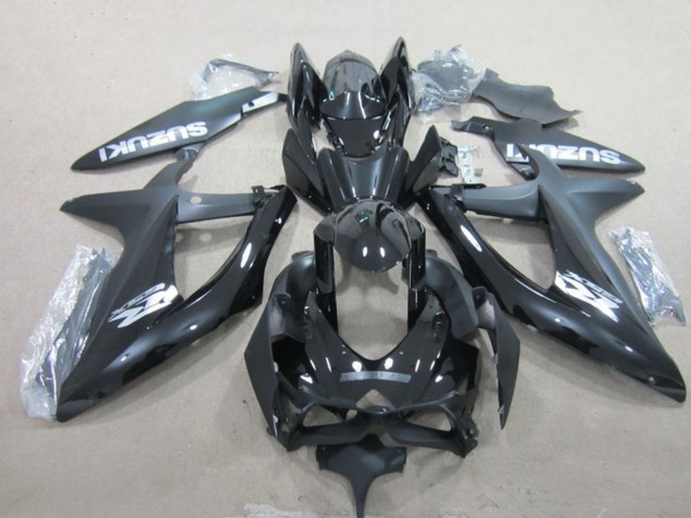 2008-2010 Glossy Black White Suzuki GSXR 600 Motorcycle Fairings Australia