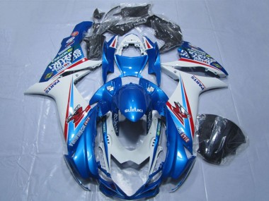 2011-2024 Blue White Suzuki GSXR 600 Motorcycle Fairings Australia