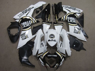 2011-2024 White Black Motul Lucky Strike Suzuki GSXR 600 Motorcycle Fairings Australia