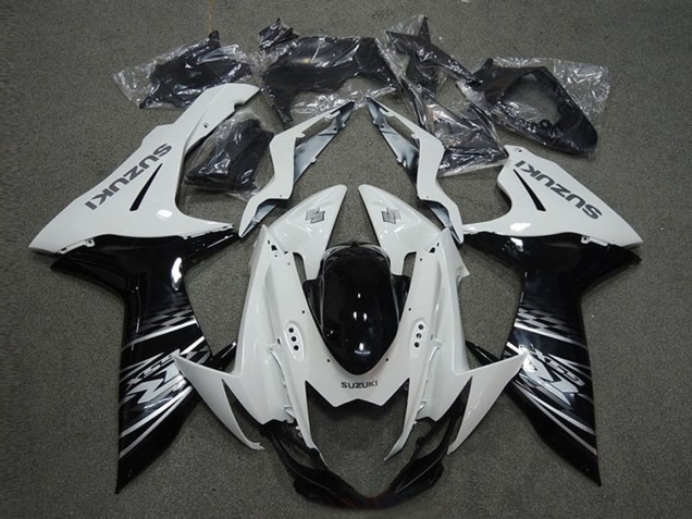 2011-2024 White Glossy Black Suzuki GSXR 600 Motorcycle Fairings Australia