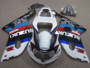 2001-2003 White Blue Red Black Motul Suzuki GSXR 750 Motorcycle Fairings Australia