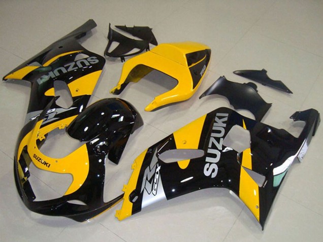 2001-2003 Yellow Black Suzuki GSXR 750 Motorcycle Fairings Australia