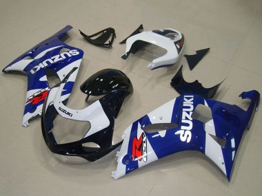 2001-2003 Blue White Suzuki GSXR 750 Motorcycle Fairings Australia