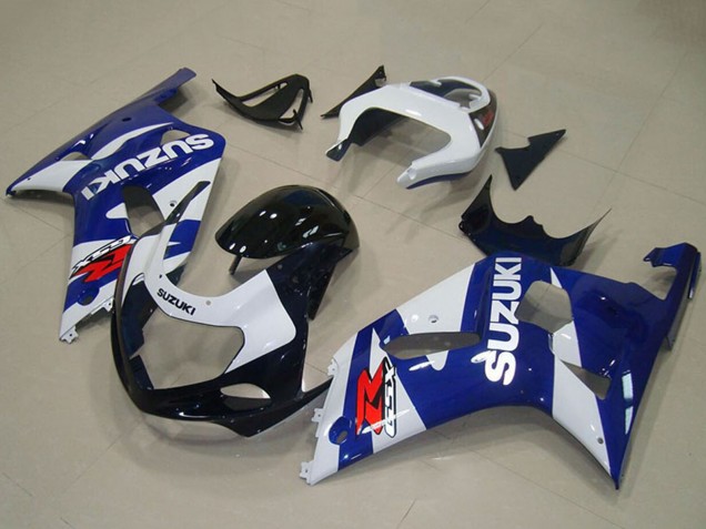 2001-2003 Blue White Suzuki GSXR 750 Motorcycle Fairings Australia