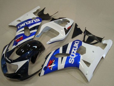 2001-2003 White Blue Glossy Black Red Suzuki GSXR 750 Motorcycle Fairings Australia