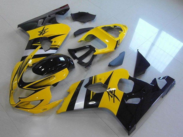2004-2005 Yellow Silver Black Suzuki GSXR 750 Abs Motorcycle Fairings Australia