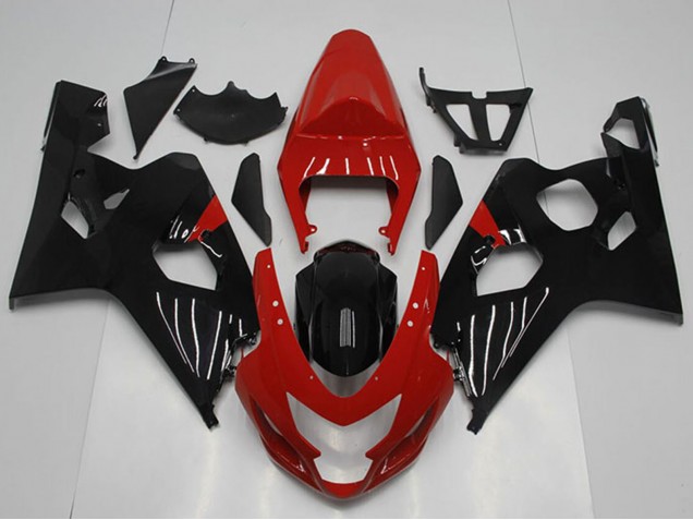 2004-2005 Red Glossy Black Suzuki GSXR 750 Motorcycle Fairing Australia