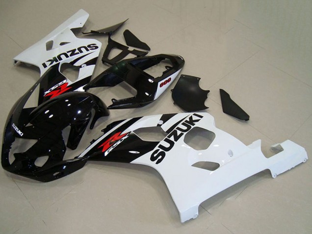 2004-2005 Glossy Black White Red Suzuki GSXR 750 Motorcycle Fairings Australia
