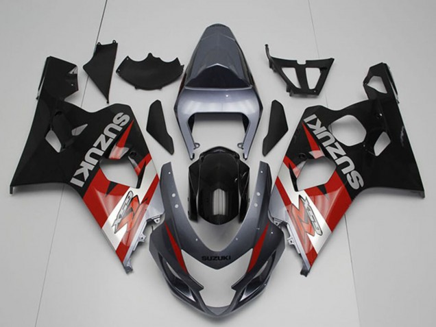 2004-2005 Silver Grey Red Black Suzuki GSXR 750 Motorcycle Fairings Australia