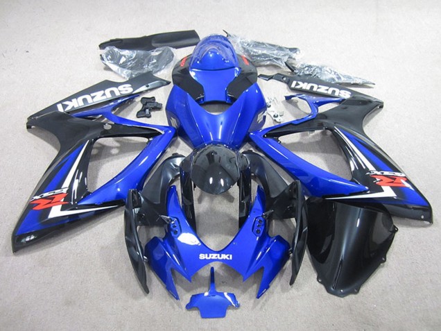 2006-2007 Blue Glossy Black Suzuki GSXR 750 Motorcycle Fairings Australia