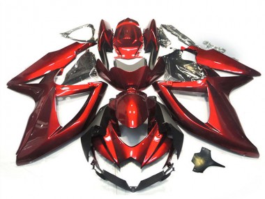 2008-2010 Glossy Red Suzuki GSXR 750 Motorcycle Fairings Australia