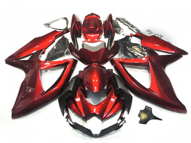 2008-2010 Glossy Red Suzuki GSXR 750 Motorcycle Fairings Australia