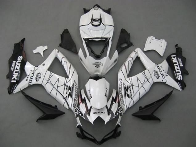 2008-2010 White Black Corona Extra Alstare Suzuki GSXR 750 Motorcycle Fairings Australia