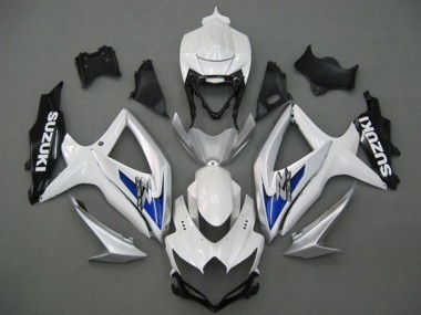 2008-2010 White Silver Blue Black Suzuki GSXR 750 Motorcycle Fairings Australia
