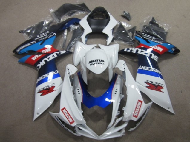 2011-2024 White Blue Motul Suzuki GSXR 750 Motorcycle Fairings Australia