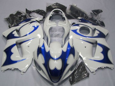 1996-2007 White Blue Suzuki GSXR 1300 Hayabusa Motorcycle Fairing Kits Australia
