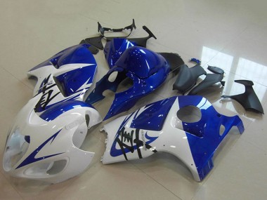 1996-2007 White Blue Suzuki GSXR 1300 Hayabusa Motorcycle Fairing Australia