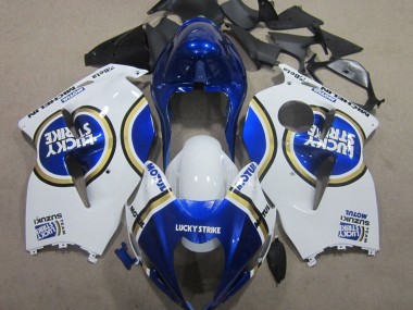 1996-2007 White Blue Motul Lucky Strike Suzuki GSXR 1300 Hayabusa Motorcycle Fairings Australia