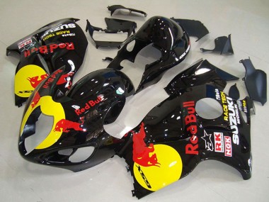 1996-2007 Glossy Black Yellow Red Bull Suzuki GSXR 1300 Hayabusa Motorcycle Fairings Australia