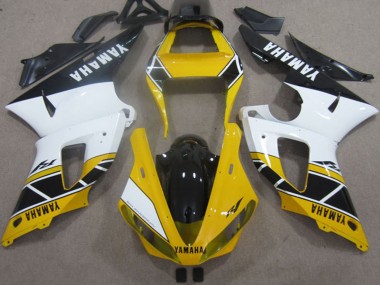 2000-2001 Yellow White Black Yamaha YZF R1 Motorcycle Fairings Australia