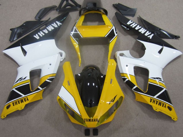 2000-2001 Yellow White Black Yamaha YZF R1 Motorcycle Fairings Australia