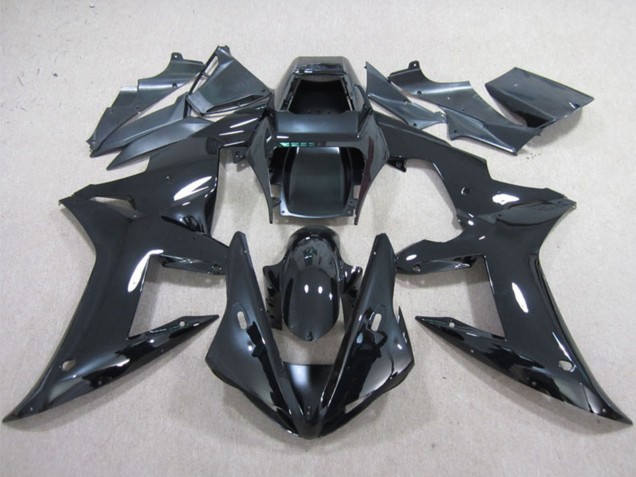 2002-2003 Glossy Black Plain Yamaha YZF R1 Motorcycle Fairings Australia