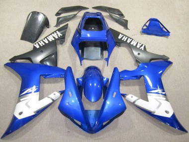 2002-2003 Blue White Matte Black Yamaha YZF R1 Motorcycle Fairings Australia