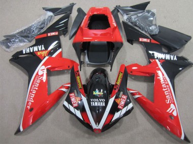 2002-2003 Red White Black Fimer Santander Yamaha YZF R1 Motorcycle Fairings Australia