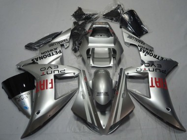 2002-2003 Silver Red Fiat Yamaha YZF R1 Motorcycle Fairings Australia