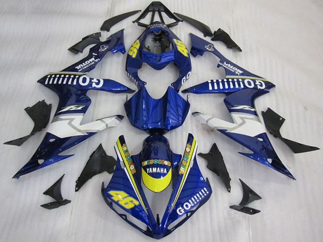 2004-2006 Blue Yellow White Go 46 Yamaha YZF R1 Motorcycle Fairings Australia