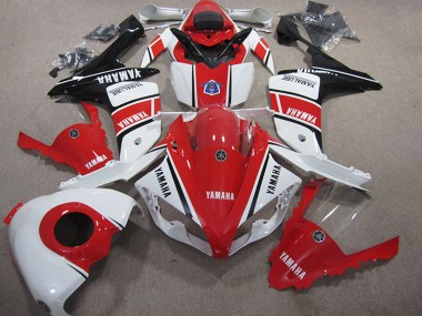 2007-2008 White Red Glossy Black Yamaha YZF R1 Motorcycle Fairing Australia