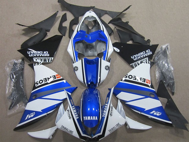 2009-2011 White Blue Black ENEOS Yamalube M1 Semakin Didepan Yamaha YZF R1 Motorcycle Fairings Australia
