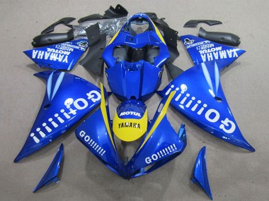 2009-2011 Blue Yellow White Go Yamaha YZF R1 Motorcycle Fairings Australia