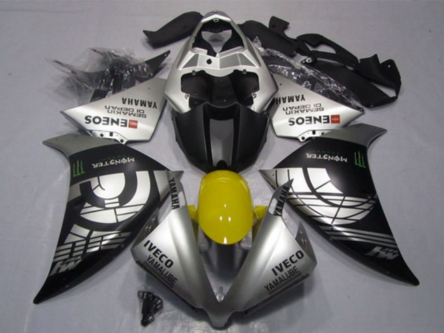 2012-2014 Silver Black IVECO Yamalube ENEOS Monster Yamaha YZF R1 Motorcycle Fairings Australia