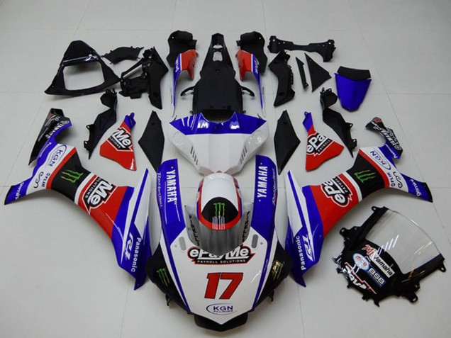 2015-2019 White Blue Red Black Green Monster Yamaha YZF R1 Motorcycle Fairings Australia