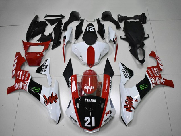 2015-2019 White Red Glossy Black Green Monster Motul YSP Yamaha YZF R1 Motorcycle Fairings Australia
