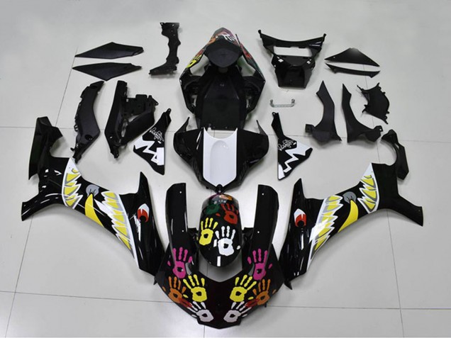 2015-2019 Black White Yellow Pink Shark Yamaha YZF R1 Motorcycle Fairings Australia