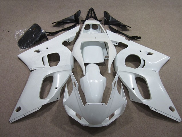 1998-2002 White Yamaha YZF R6 Motorcycle Fairings Australia
