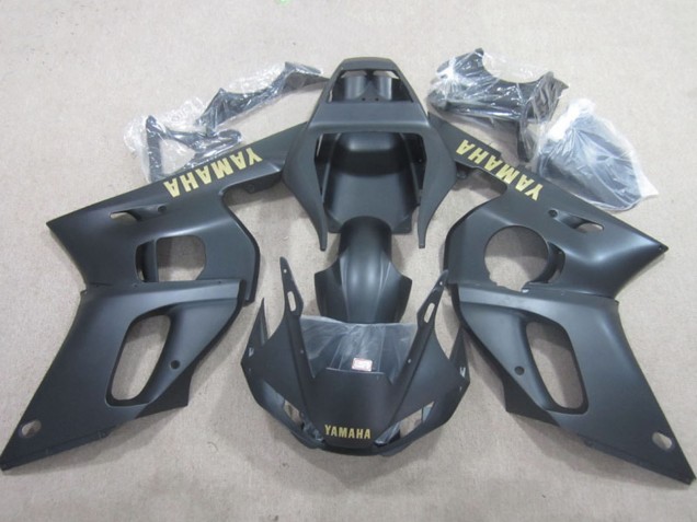 1998-2002 Matte Black Yellow Decal Yamaha YZF R6 Motorcycle Fairings Australia