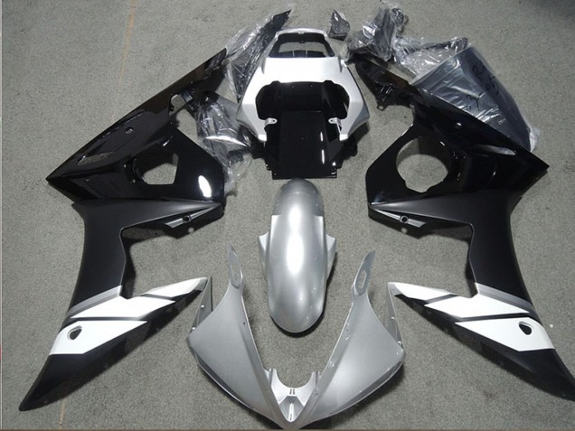 2003-2004 White Silver Glossy Black Matte Black Yamaha YZF R6 Motorcycle Fairings Australia