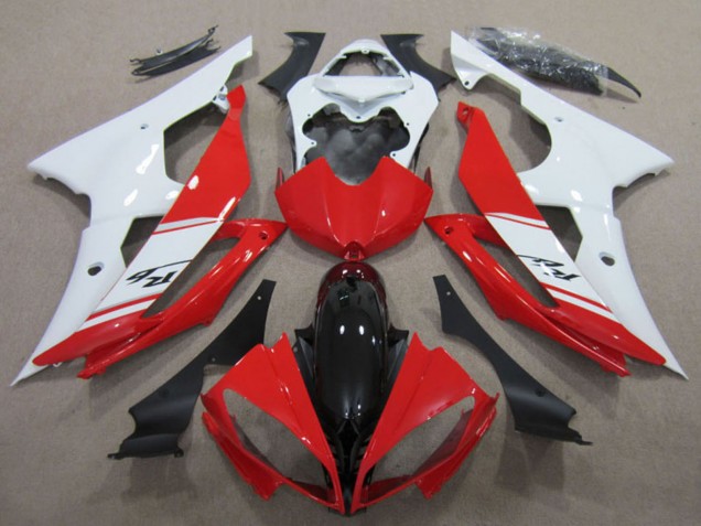 2008-2016 White Red Glossy Black Yamaha YZF R6 Motorcycle Fairings Kits Australia