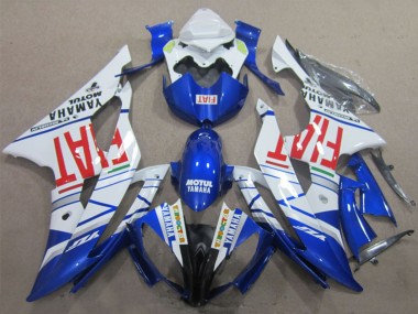 2008-2016 White Blue Red Motul Fiat Yamaha YZF R6 Motorcycle Fairings Australia
